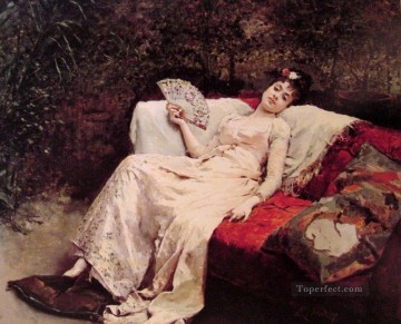 company of captain reinier reael known as themeagre company Painting - Title and date unknown realist lady Raimundo de Madrazo y Garreta